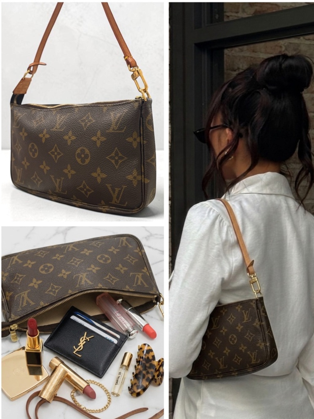 Louis Vuitton Pochette Accessoires PRISTINE Con.Monogram Canvas - Model 2003